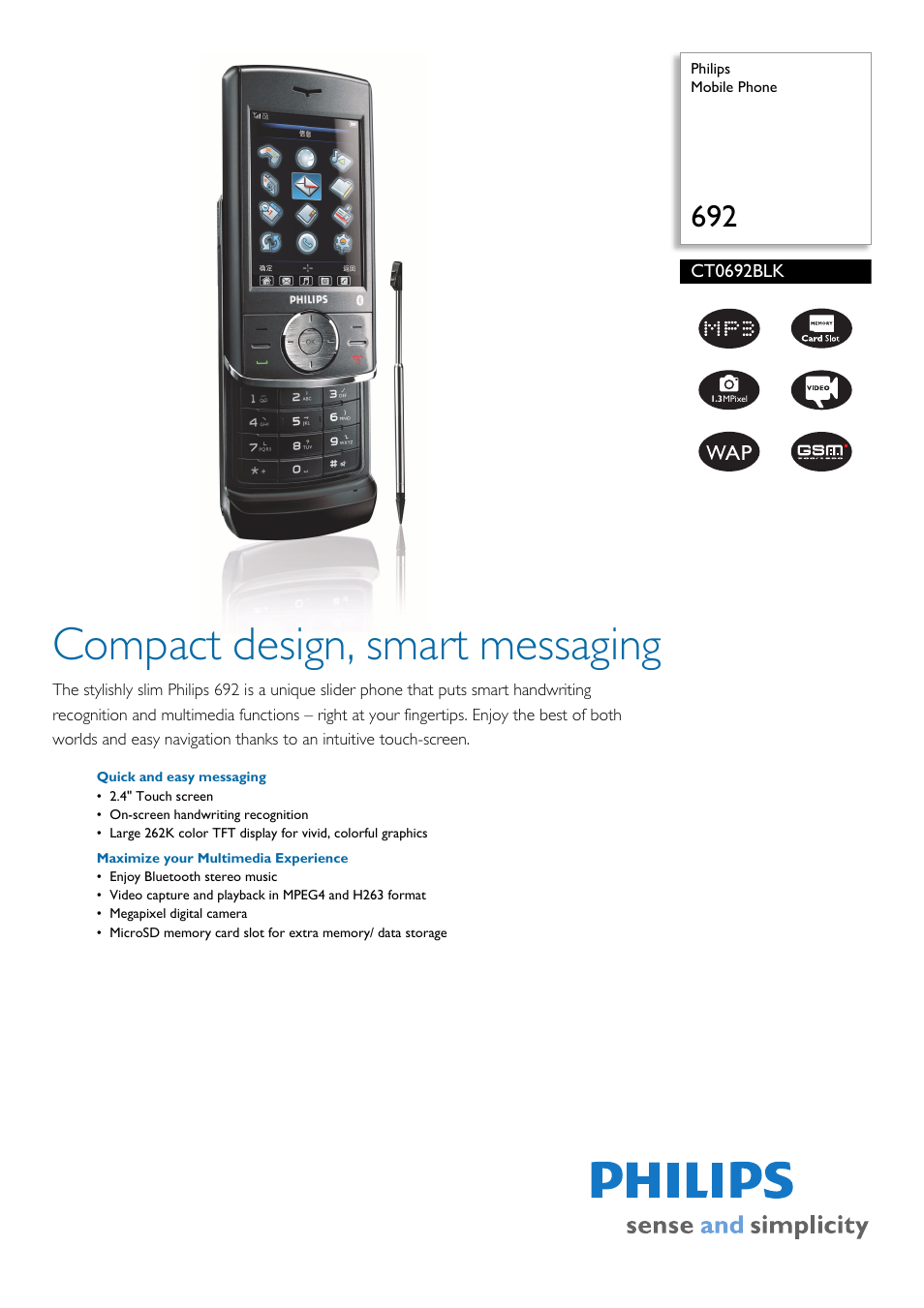 Philips CT0692BLK User Manual | 2 pages