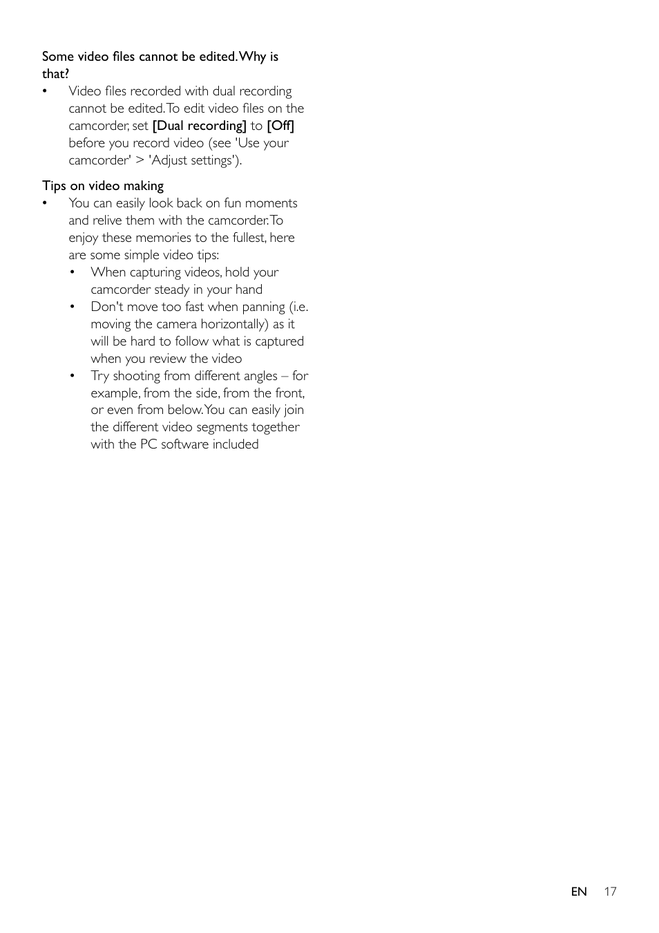 Philips CAM300 User Manual | Page 19 / 22