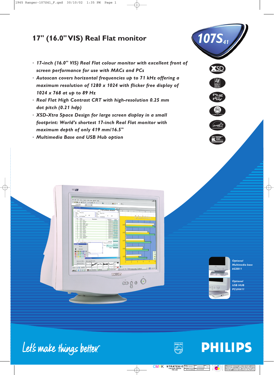 Philips 107S41 User Manual | 2 pages