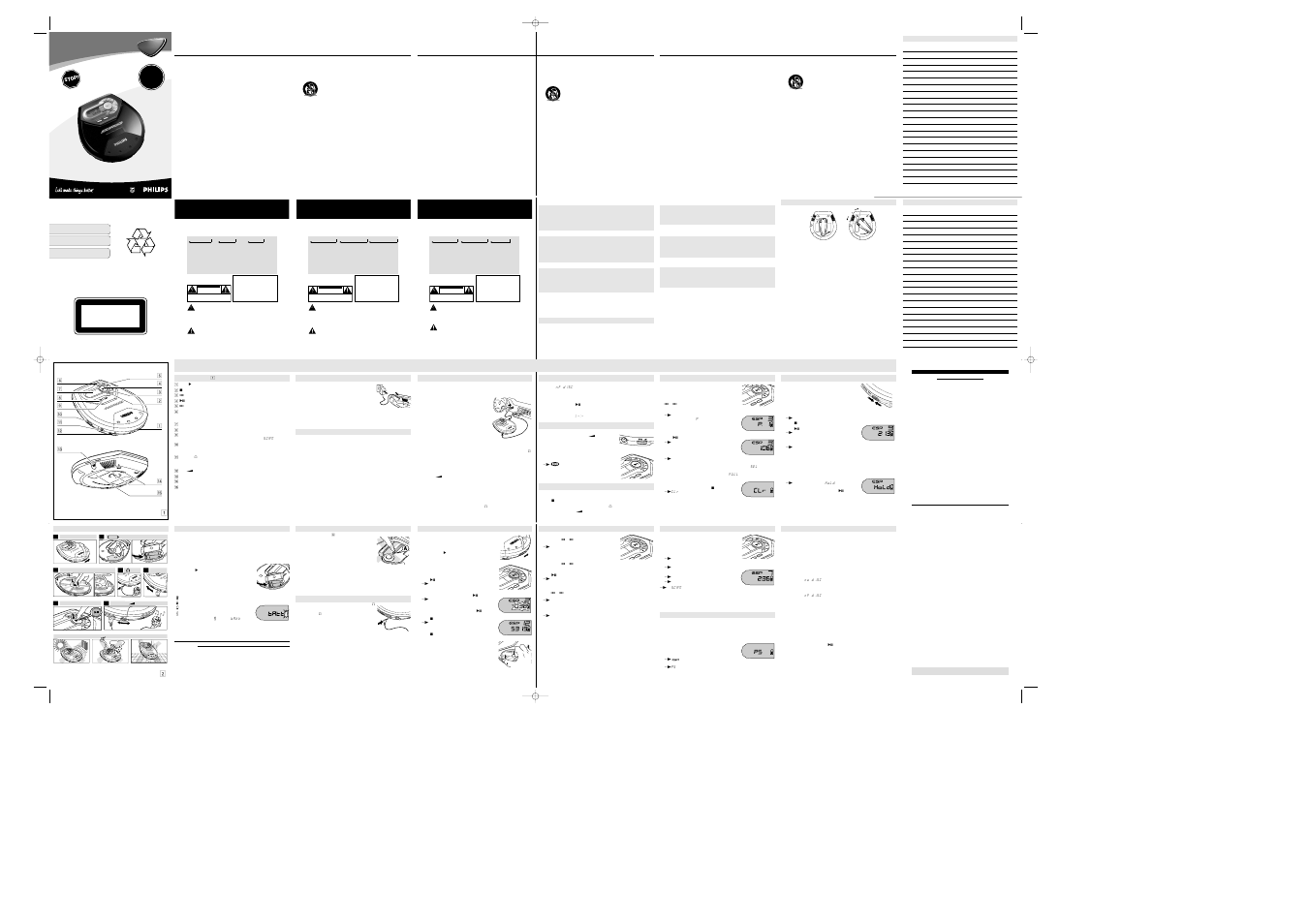 Se e w hy ins i d e, 5v dc, Pro gr am mo de db b tr ac k mo de | Philips AX5124 User Manual | Page 4 / 10