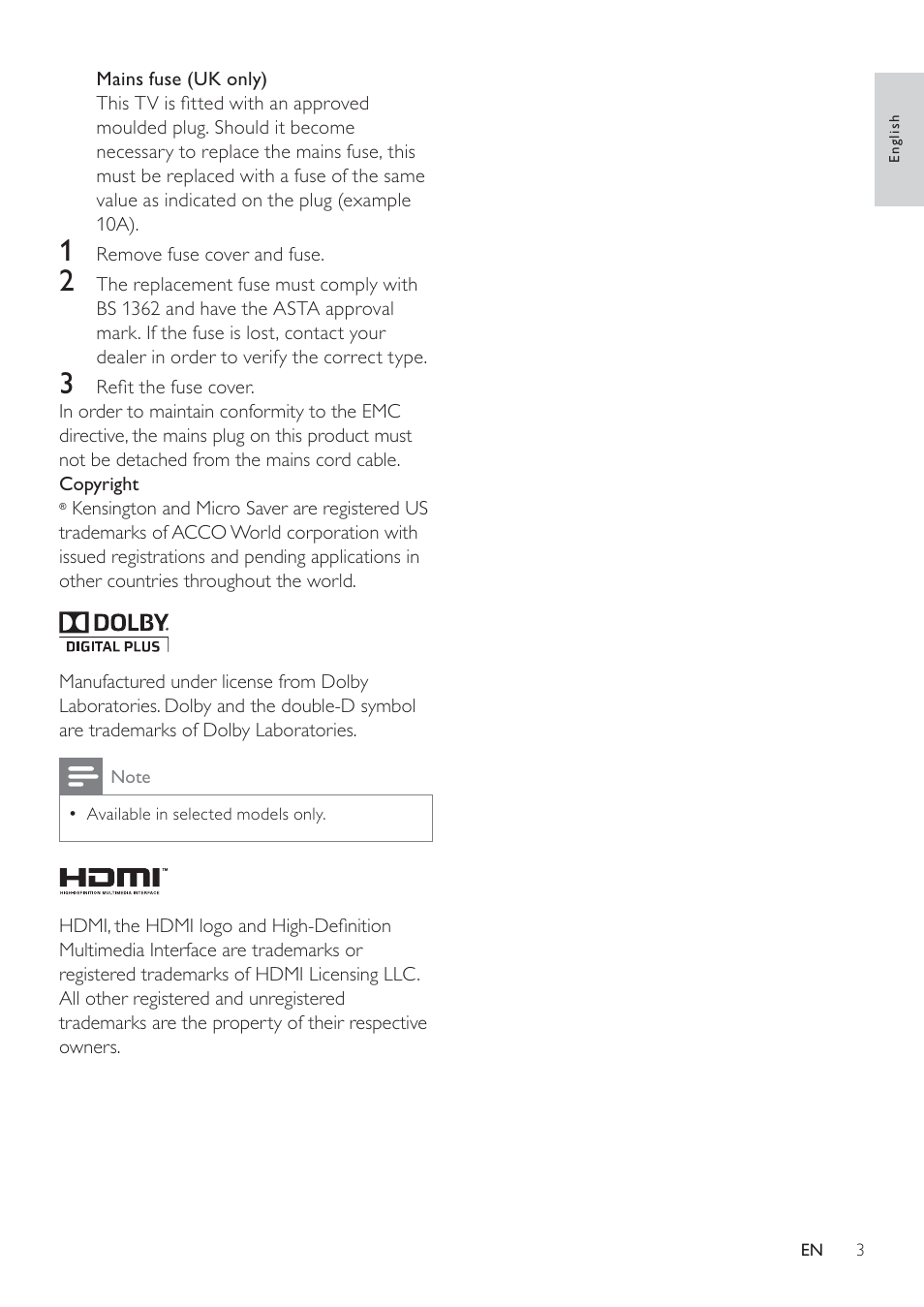 Philips 19HFL3232D/10 User Manual | Page 5 / 56