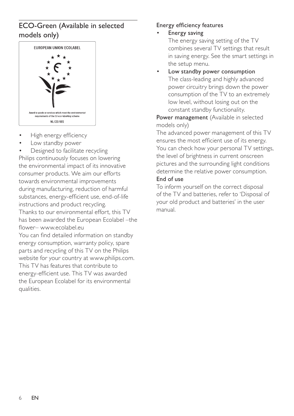 Philips 19HFL3232D/10 User Manual | Page 8 / 56