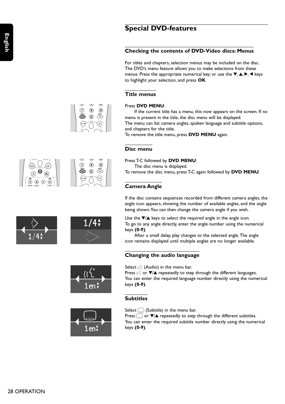 Special dvd-features | Philips DVD755/05 User Manual | Page 28 / 34