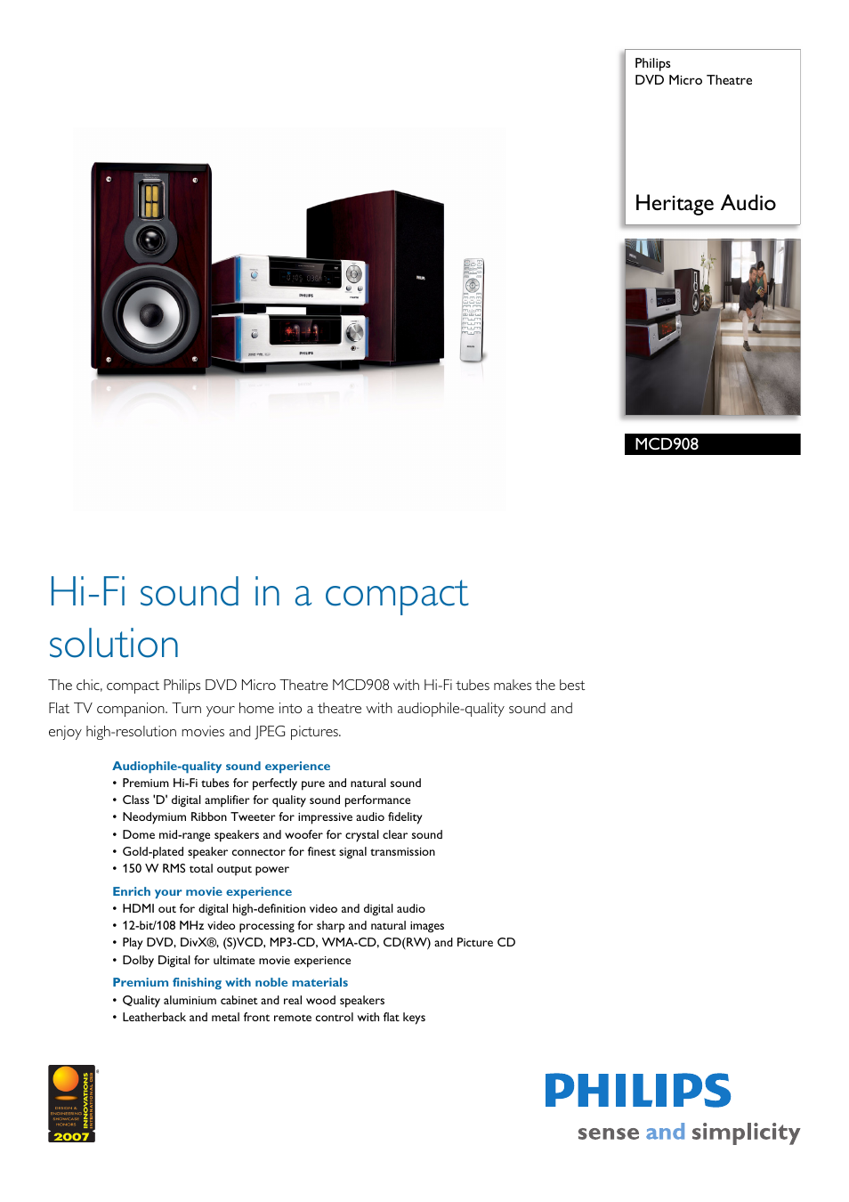 Philips 1080i User Manual | 3 pages
