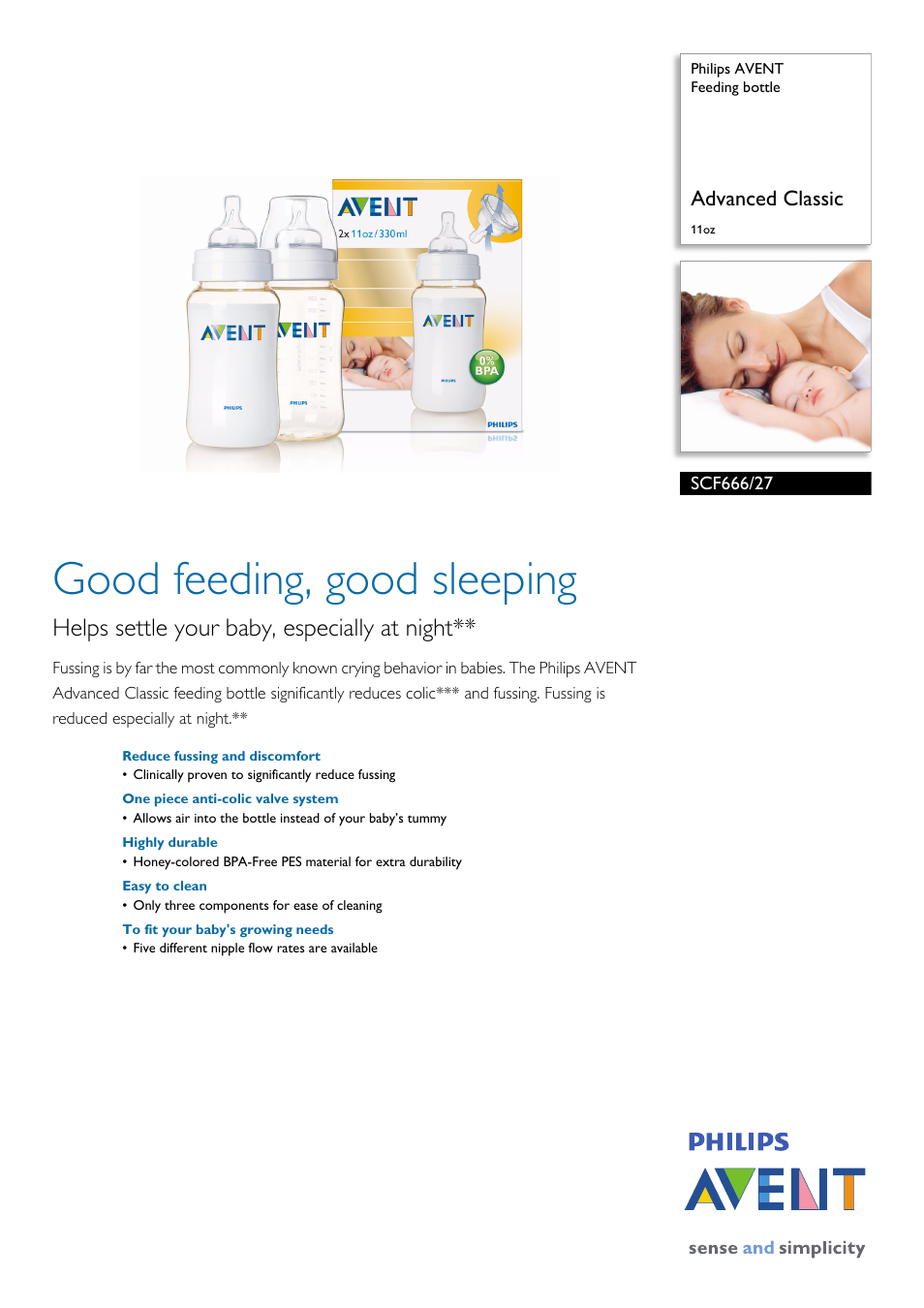 Philips AVENT SCF666 User Manual | 2 pages