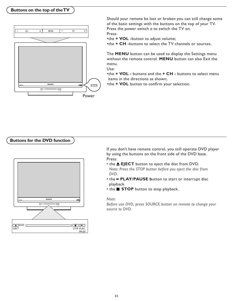 Philips 32MD357B User Manual | Page 18 / 56