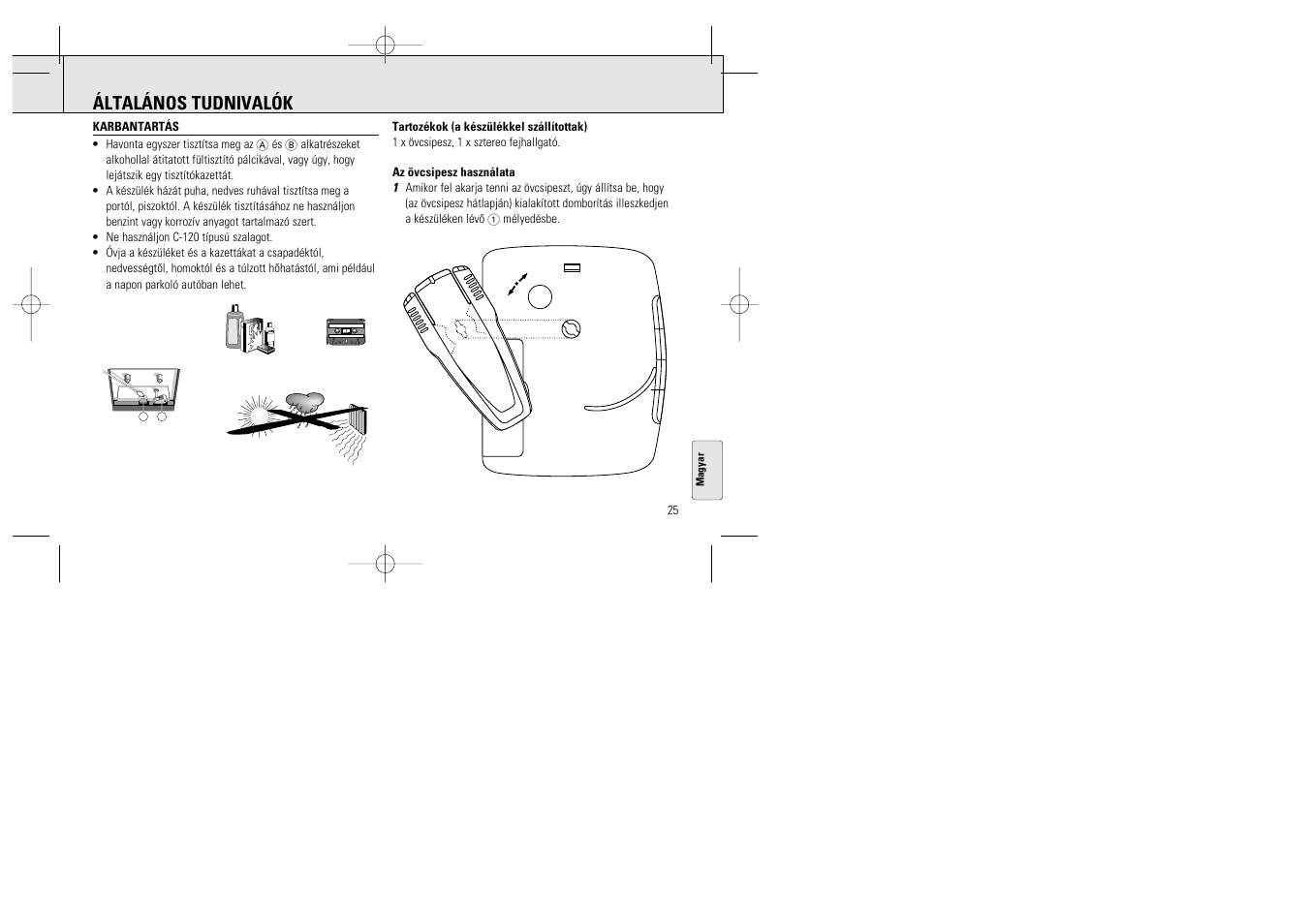 Általános tudnivalók | Philips AQ 6591/14 User Manual | Page 5 / 8