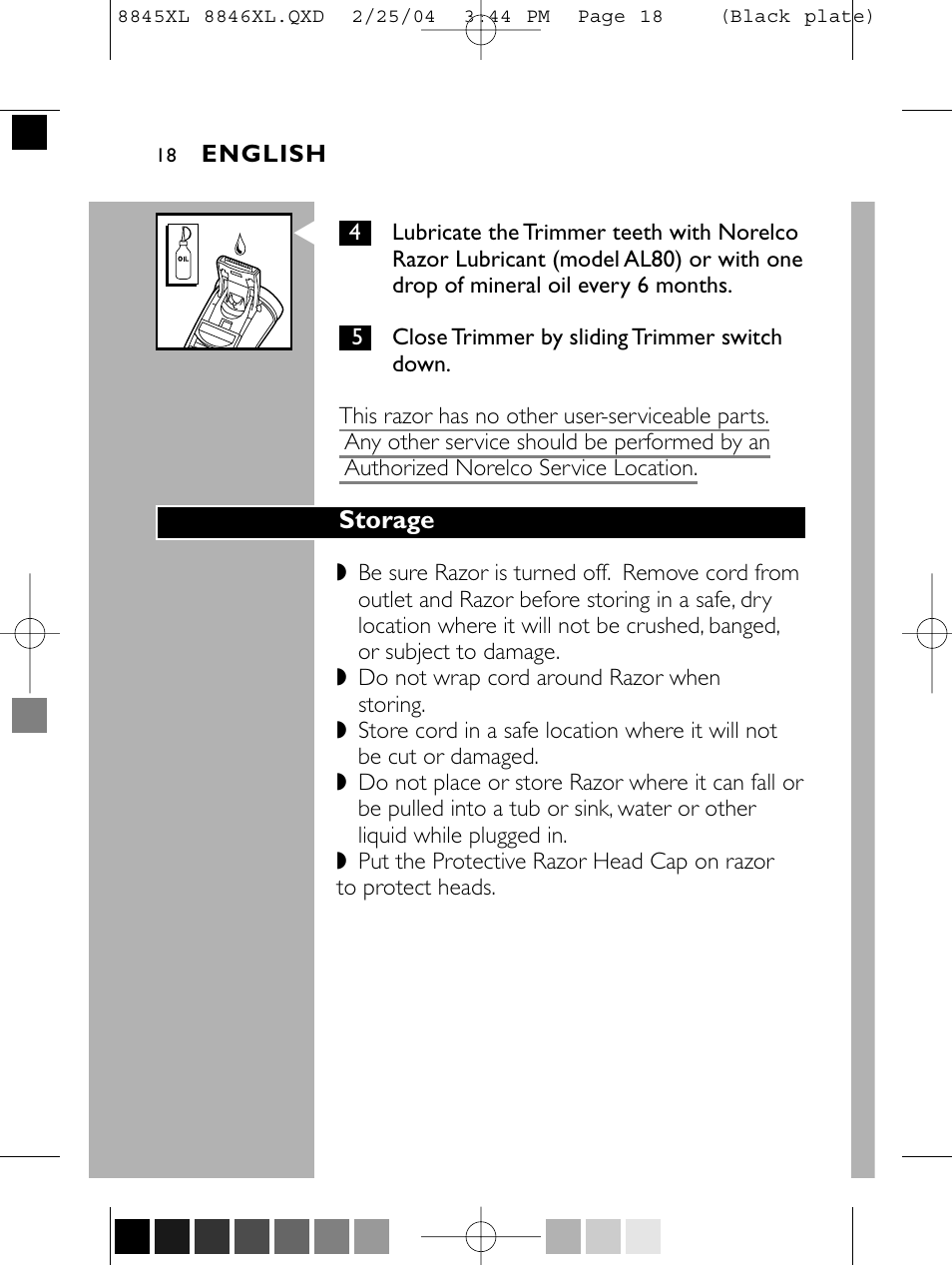 Philips 8846XL User Manual | Page 18 / 40
