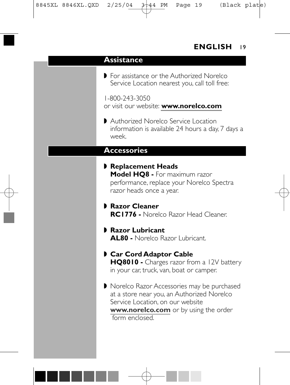 Philips 8846XL User Manual | Page 19 / 40
