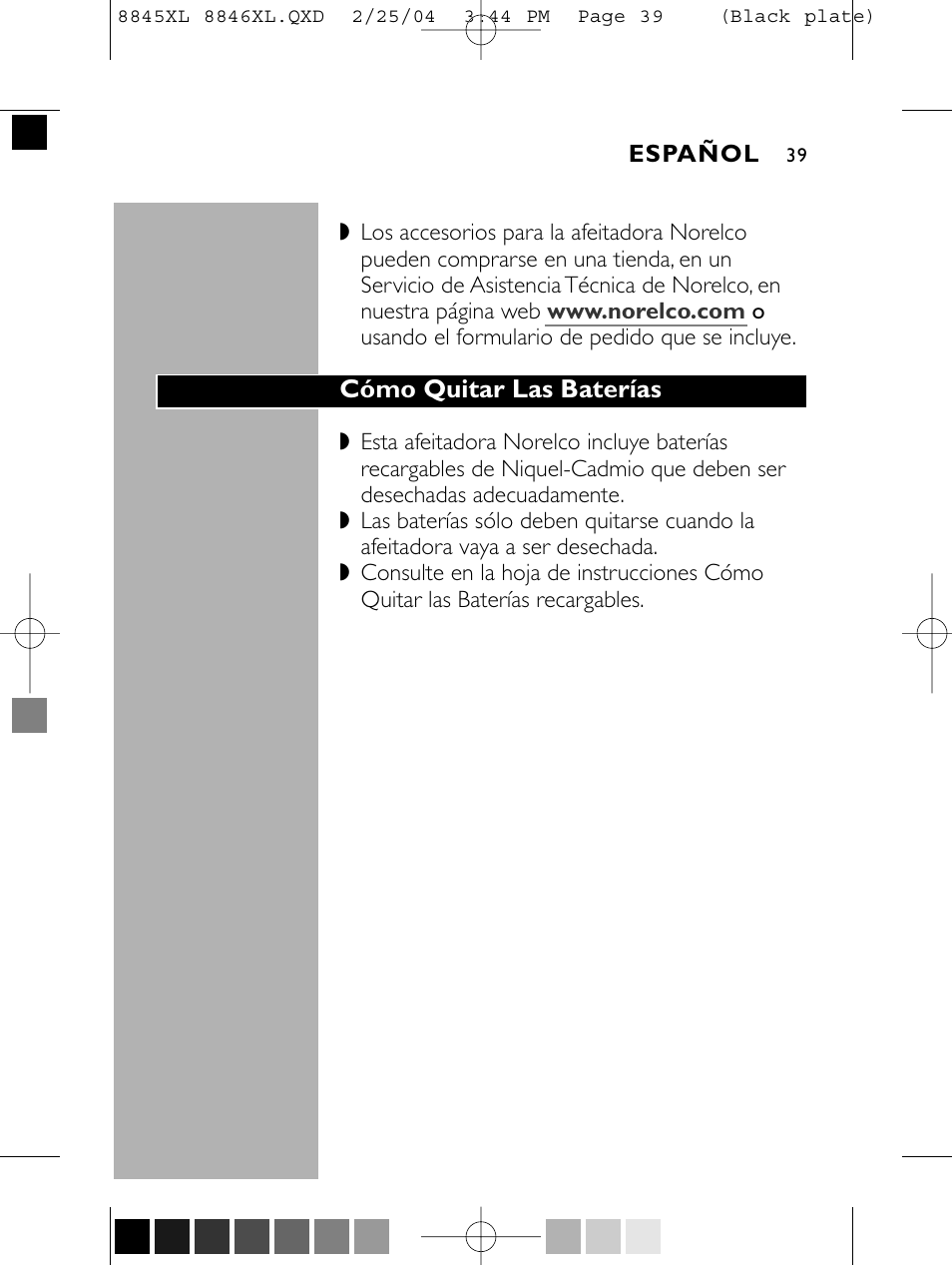Philips 8846XL User Manual | Page 39 / 40