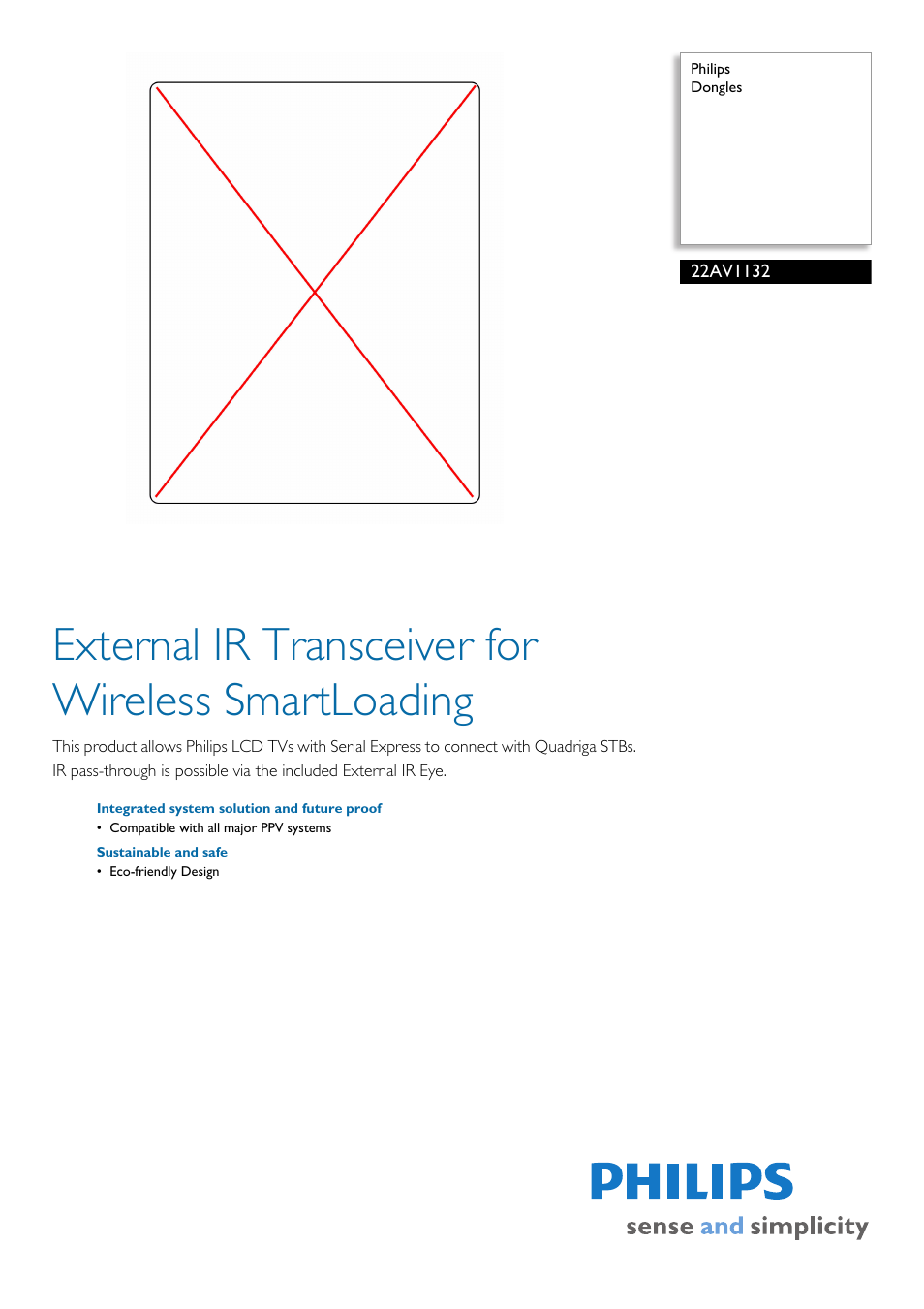Philips 22AV1132 User Manual | 2 pages