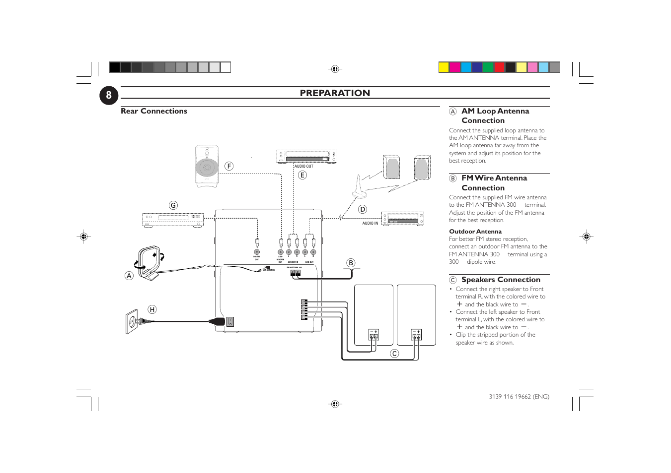 Preparation, Eh b | Philips FW-C80 User Manual | Page 8 / 30