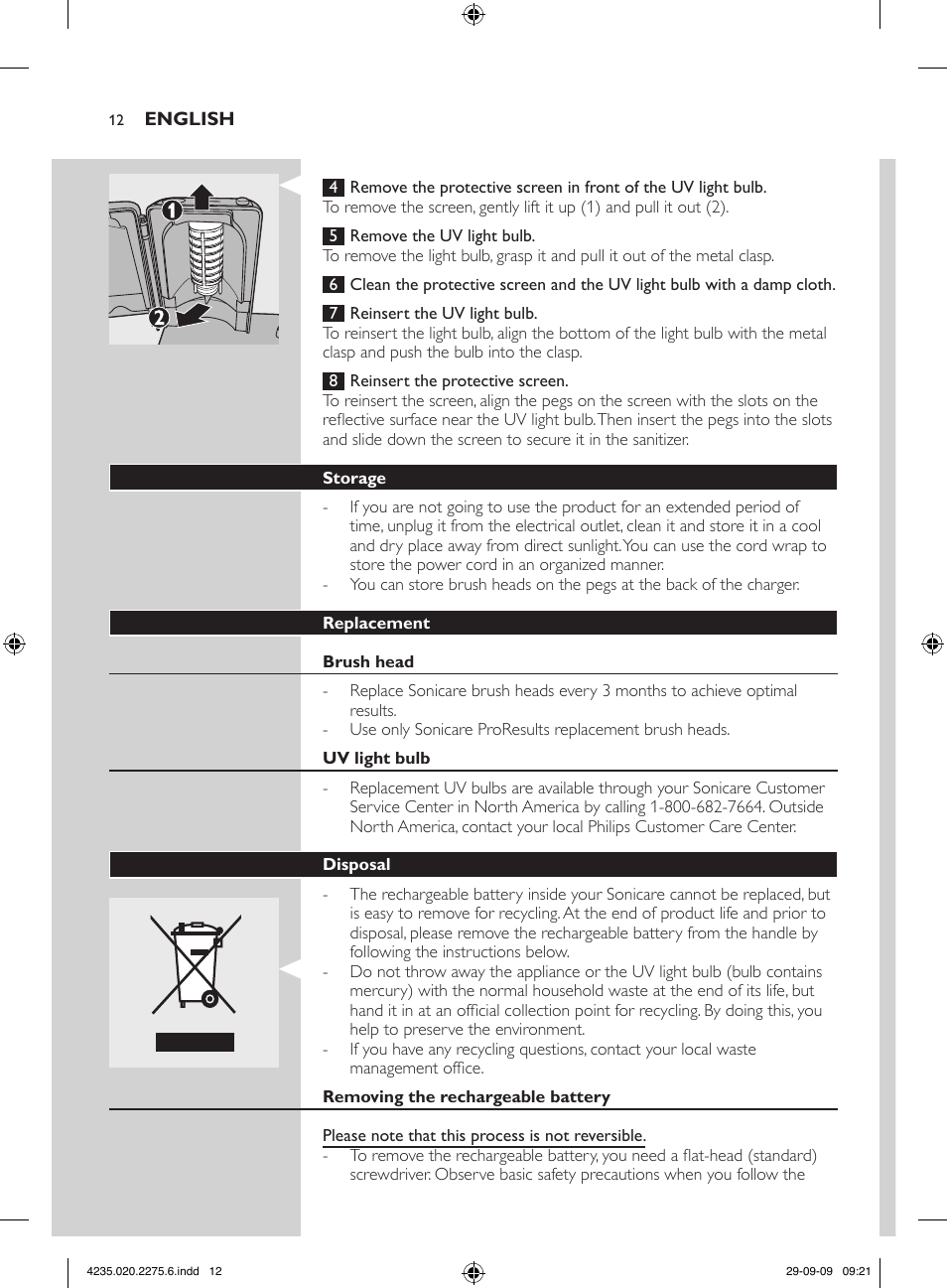 Philips FlexCare HX6910 User Manual | Page 12 / 16