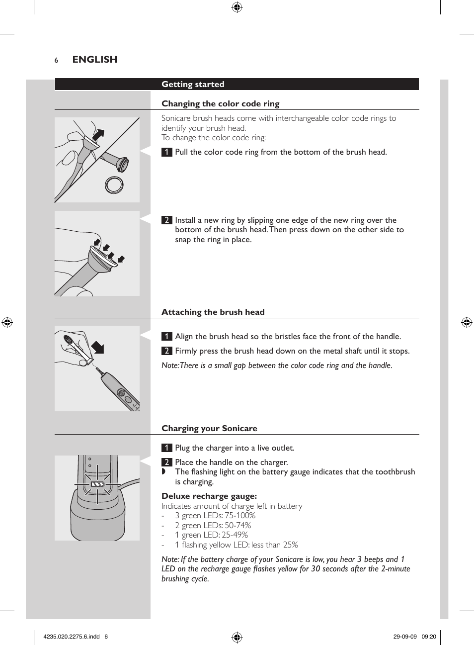 Philips FlexCare HX6910 User Manual | Page 6 / 16