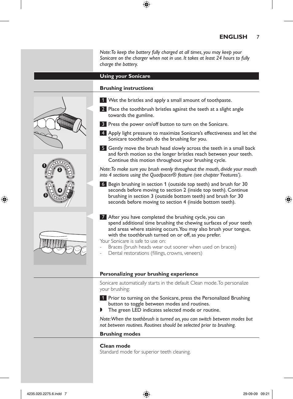 Philips FlexCare HX6910 User Manual | Page 7 / 16