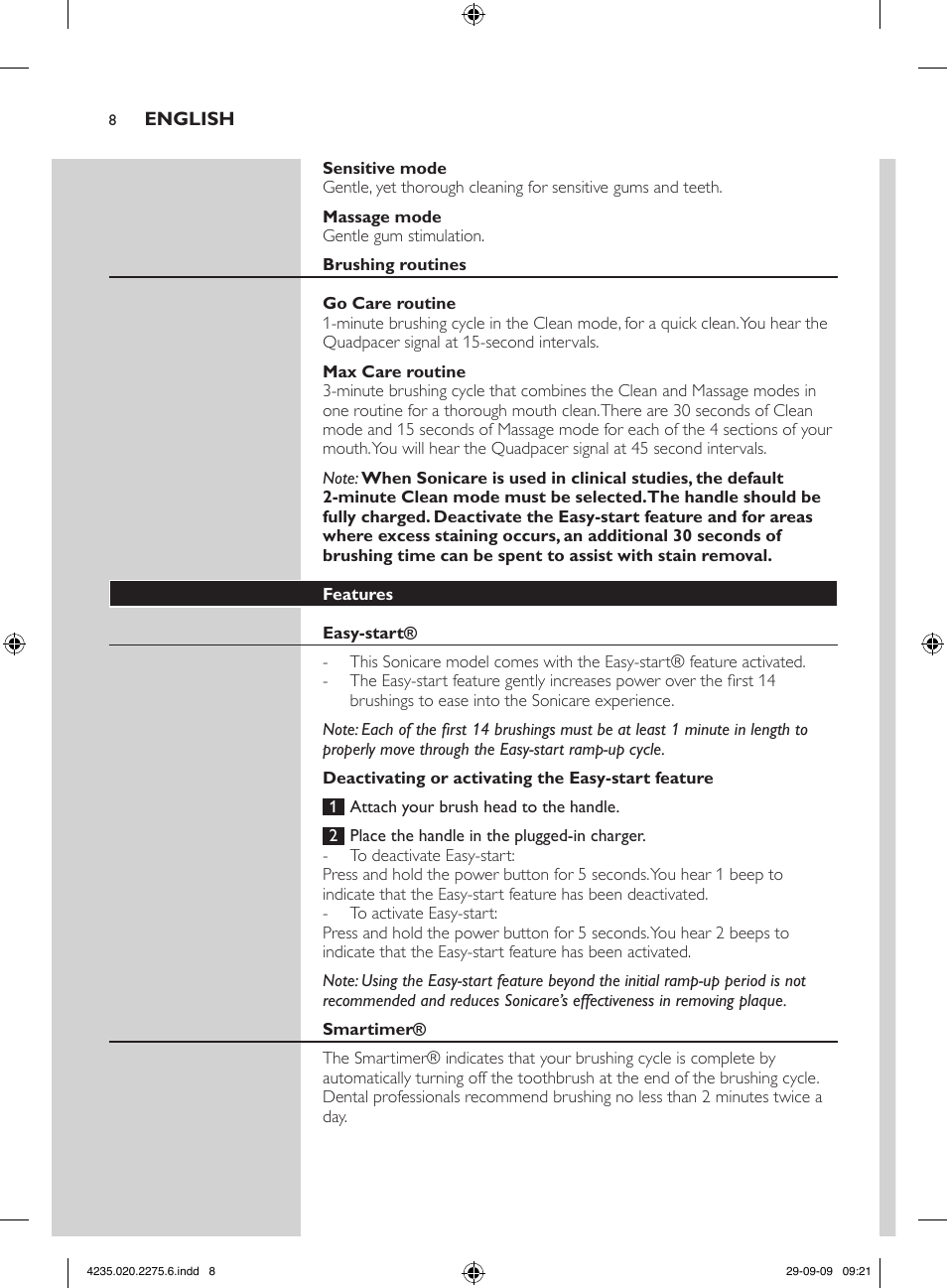 Philips FlexCare HX6910 User Manual | Page 8 / 16