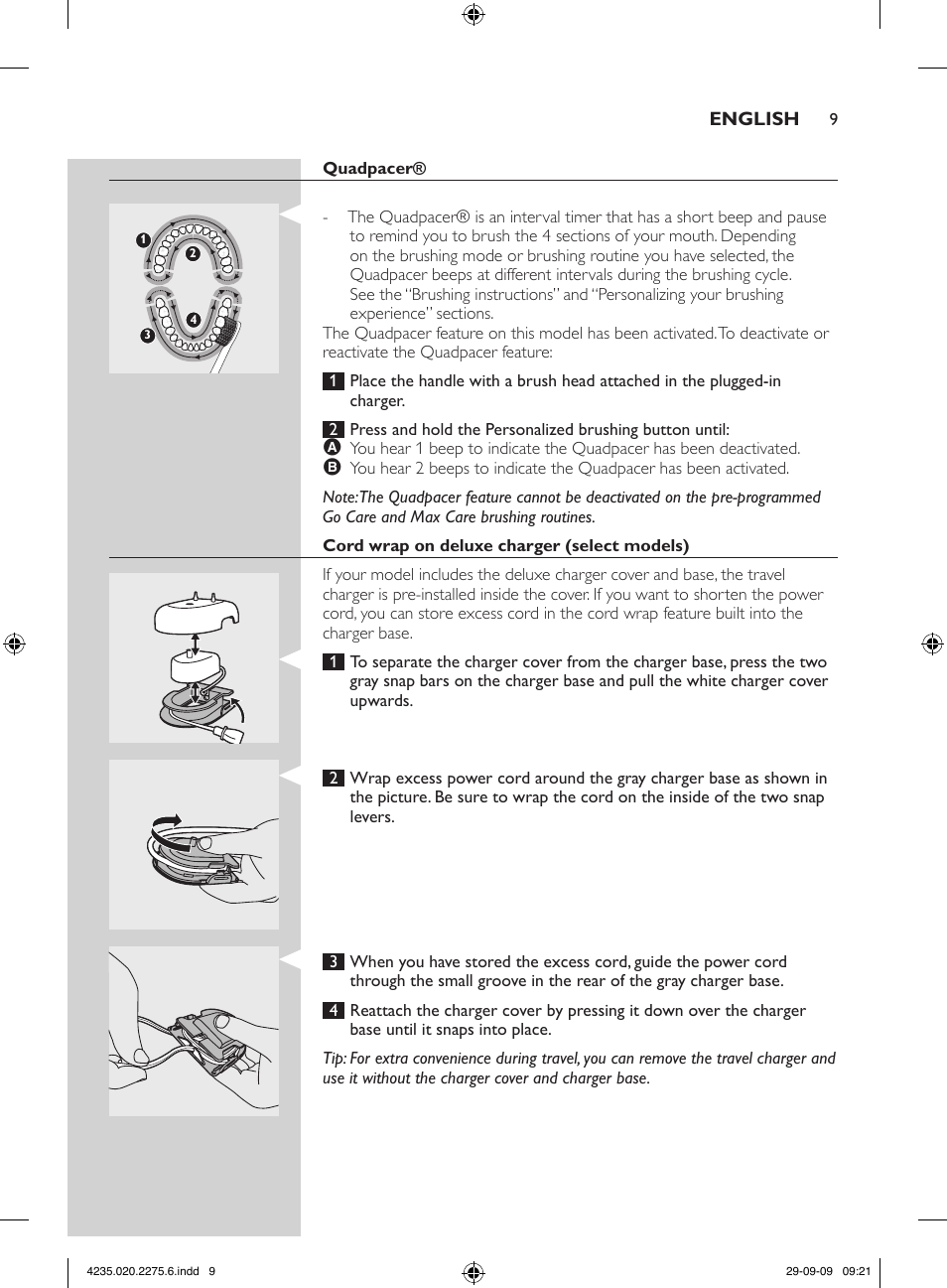 Philips FlexCare HX6910 User Manual | Page 9 / 16