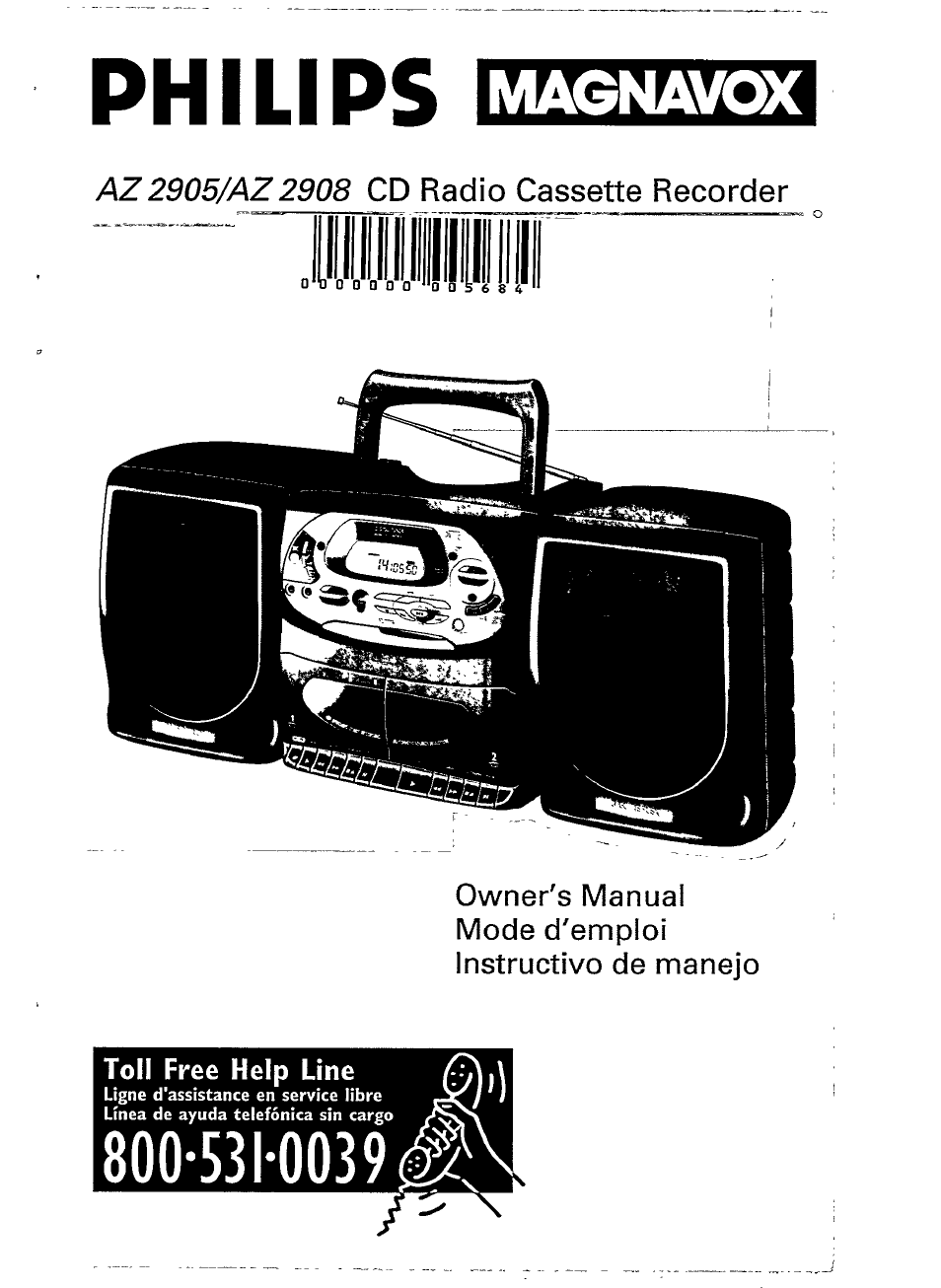 Philips AZ 2908 User Manual | 21 pages