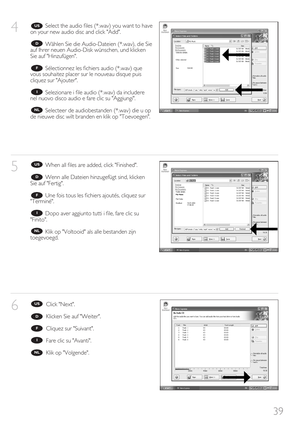 Philips External Drive SPD3600CC DVD 20x ReWriter User Manual | Page 39 / 112