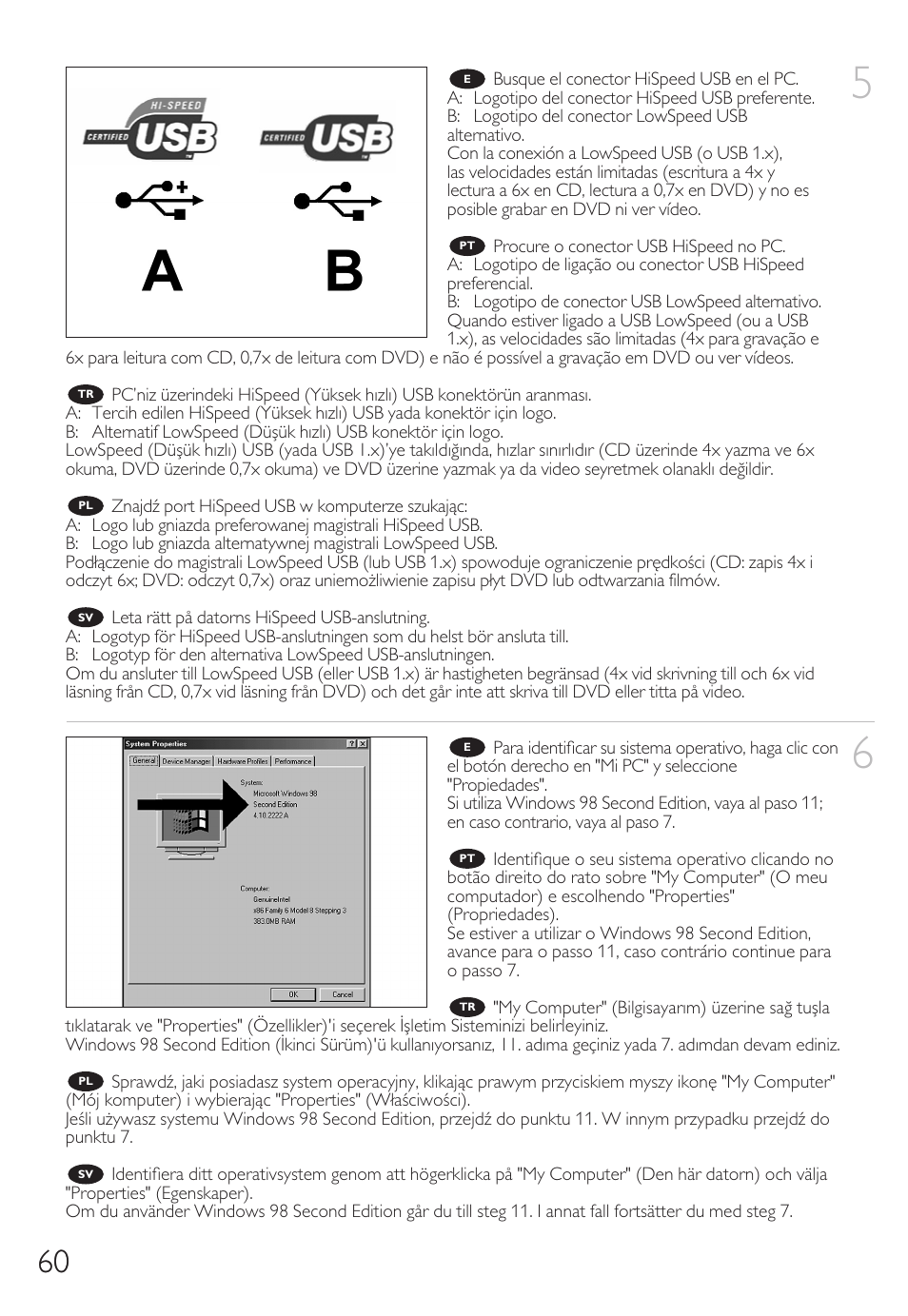 Philips External Drive SPD3600CC DVD 20x ReWriter User Manual | Page 60 / 112