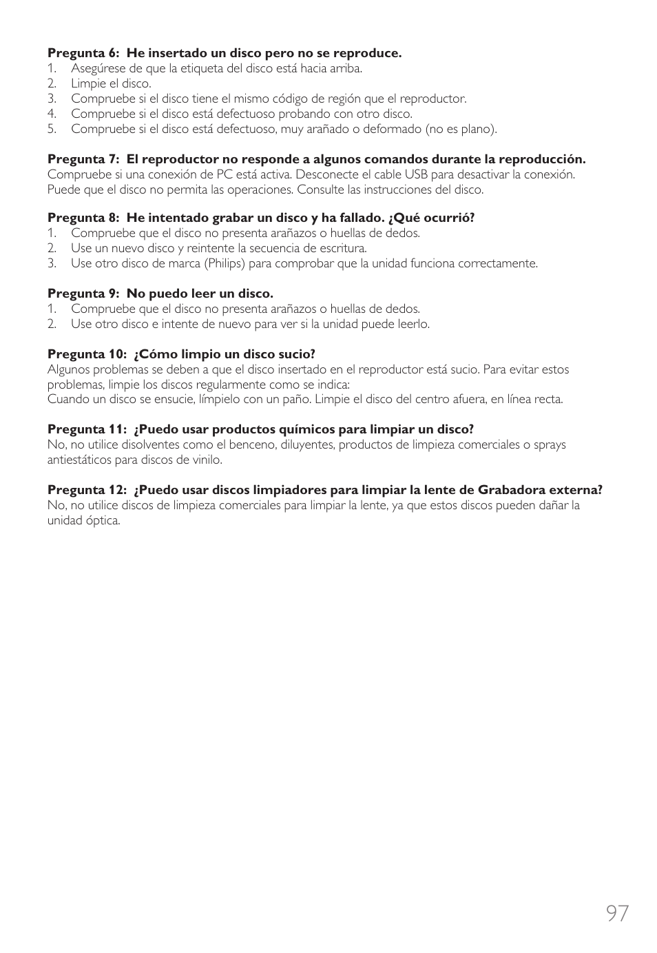 Philips External Drive SPD3600CC DVD 20x ReWriter User Manual | Page 97 / 112