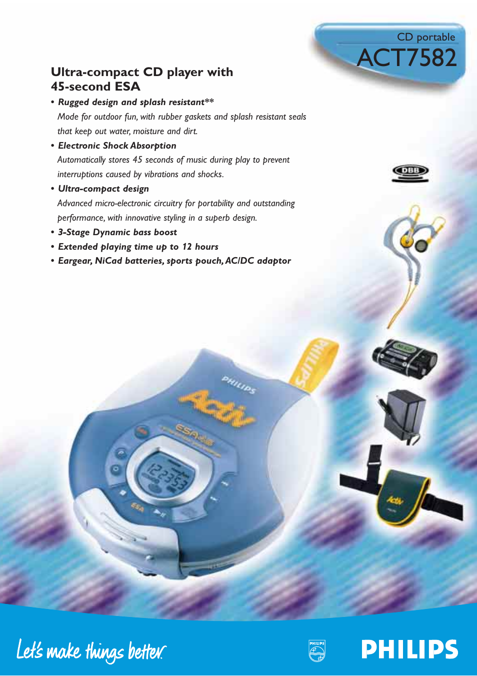 Philips ACT7582 User Manual | 2 pages