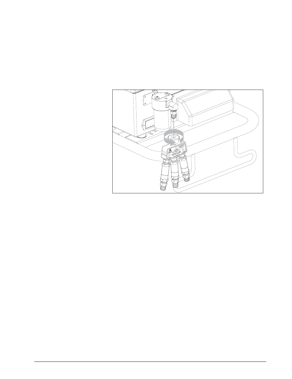 Options and accessories, Figure 13-10: ventilator with oxygen manifold, Chapter 13 | Philips V200 User Manual | Page 179 / 328