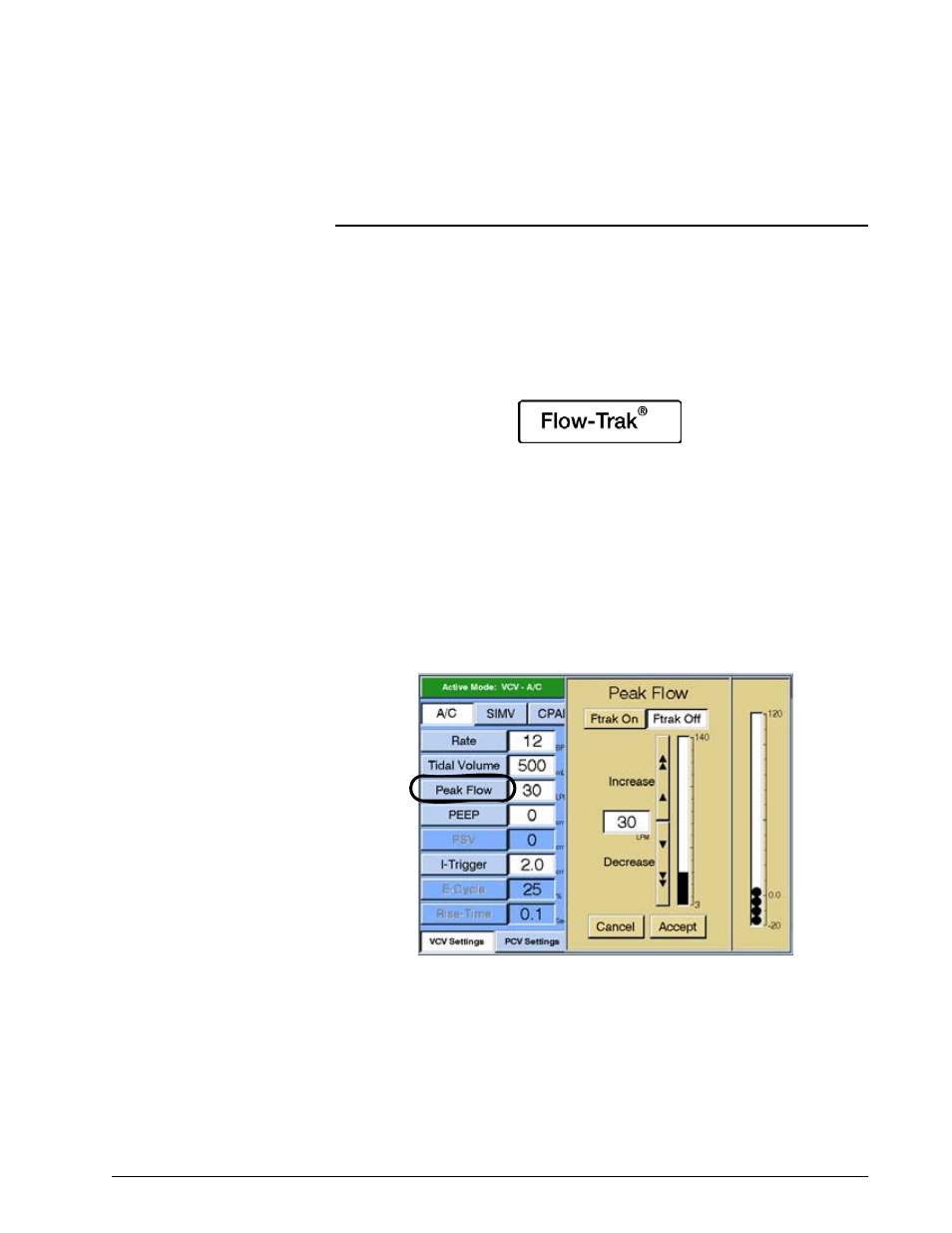 Flow-trak, Option | Philips V200 User Manual | Page 247 / 328