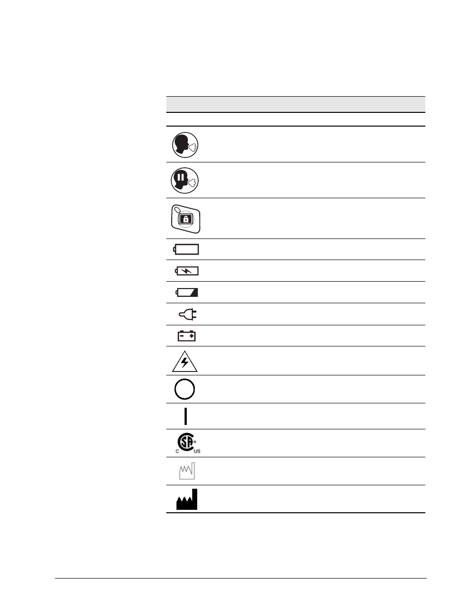 Symbols | Philips V200 User Manual | Page 25 / 328
