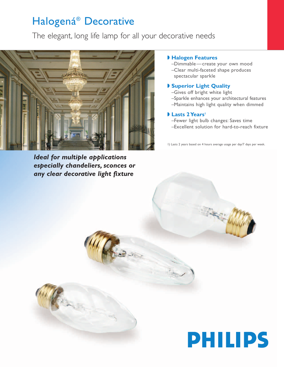 Philips Halogen P-8181-C User Manual | 2 pages