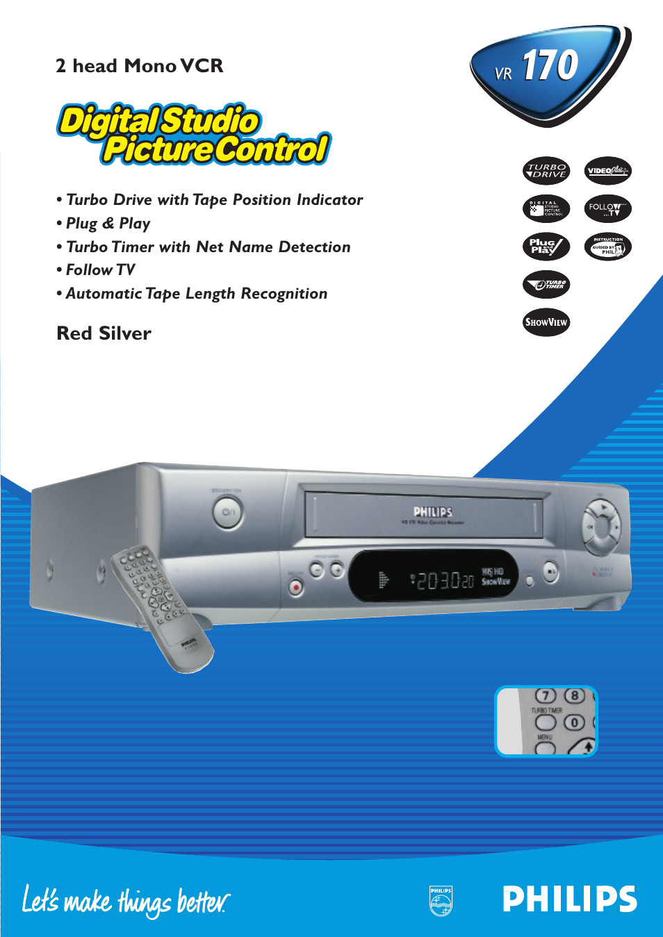 Philips VR 170 User Manual | 2 pages