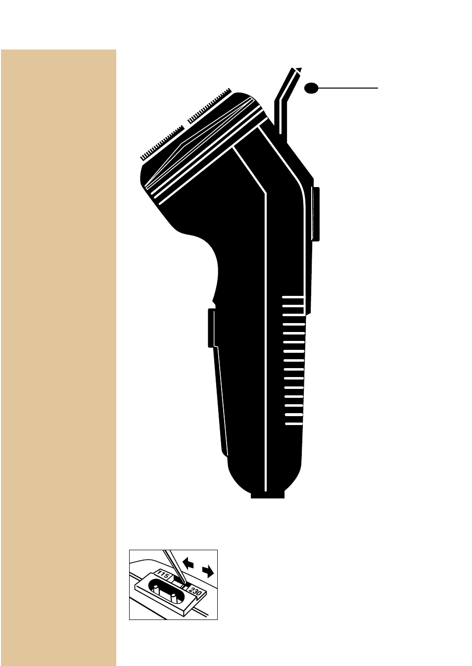 Selector para dos voltajes | Philips 4607 User Manual | Page 23 / 32