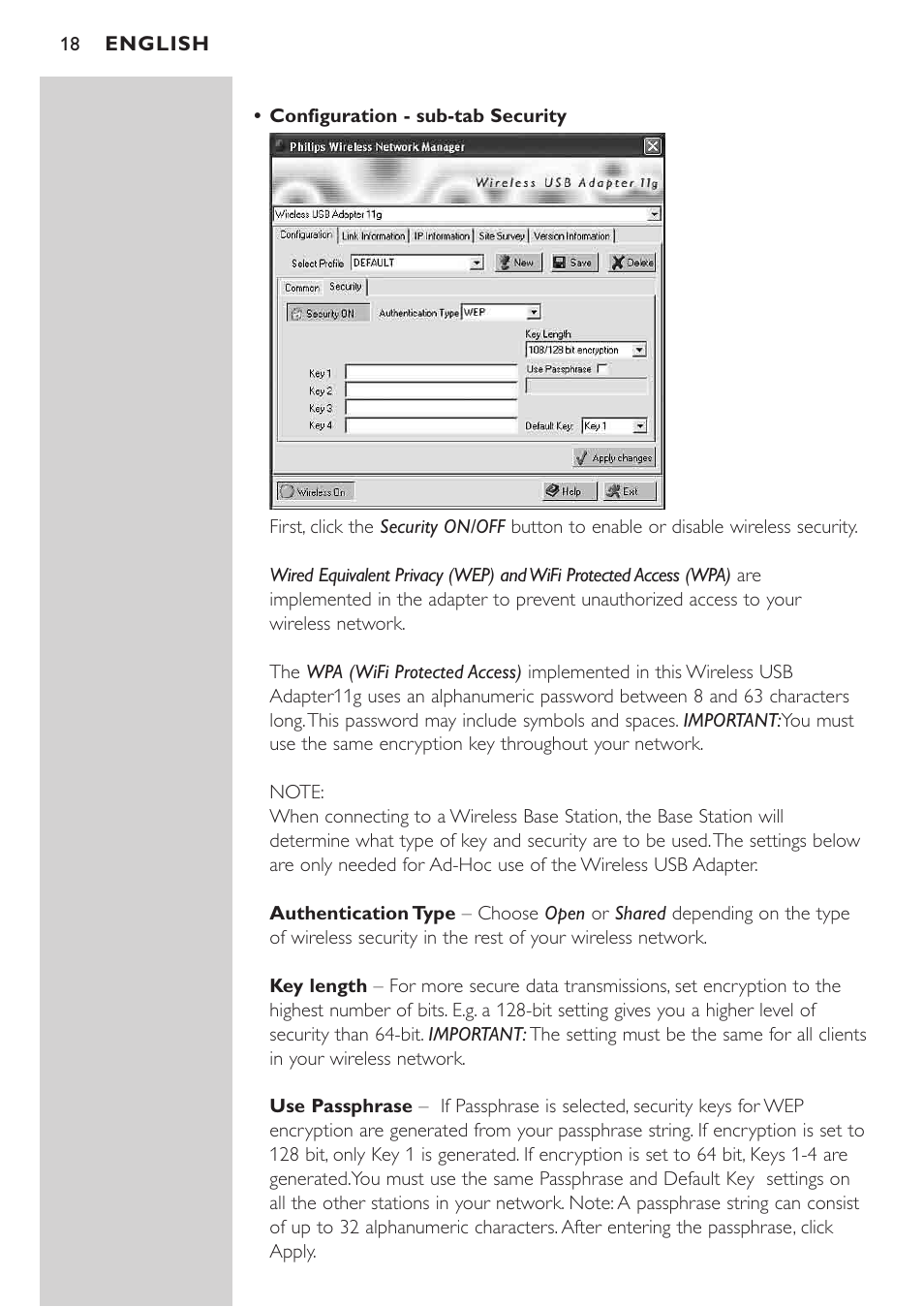 Philips CPWUA054 User Manual | Page 18 / 44