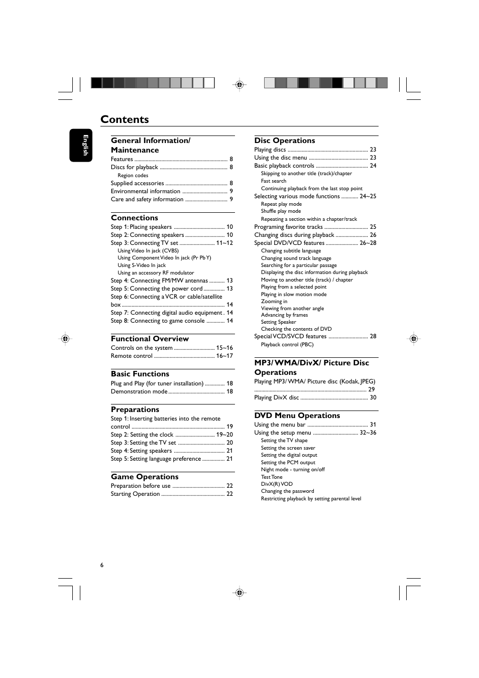 Philips FWD570 User Manual | Page 6 / 49