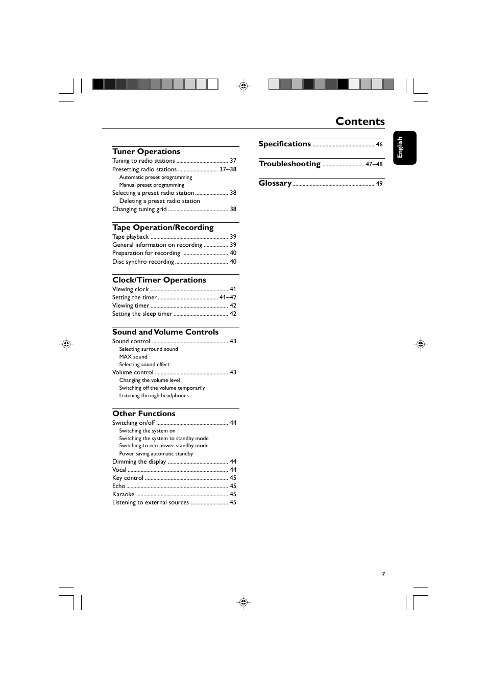 Philips FWD570 User Manual | Page 7 / 49