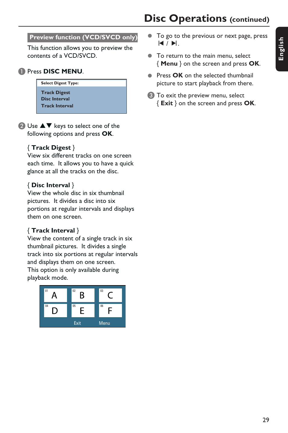 Disc operations, Continued) | Philips HTS3151D User Manual | Page 29 / 55