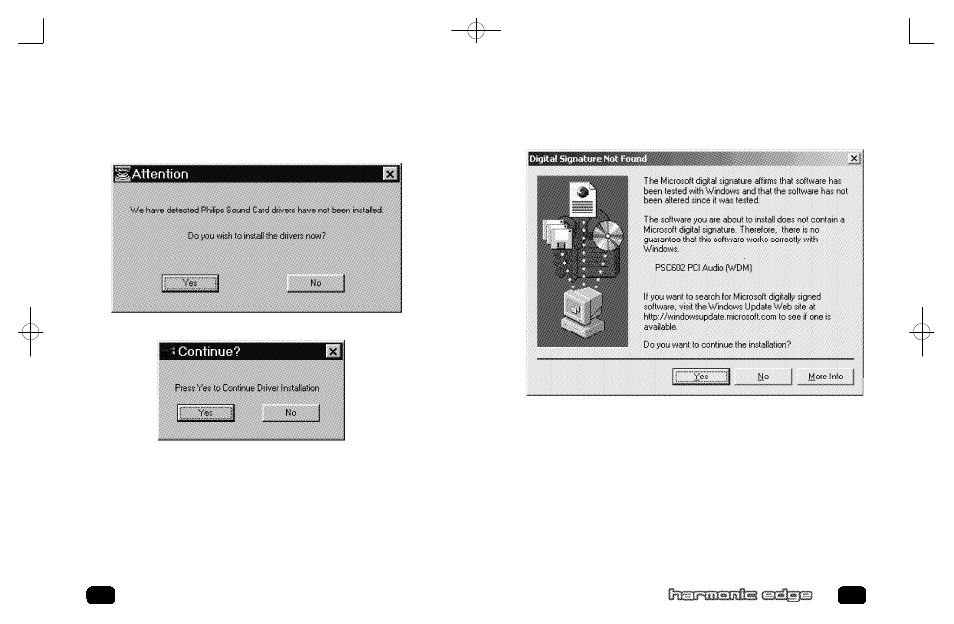 Driver installation | Philips HARMONIC EDGE PSC602 User Manual | Page 7 / 12