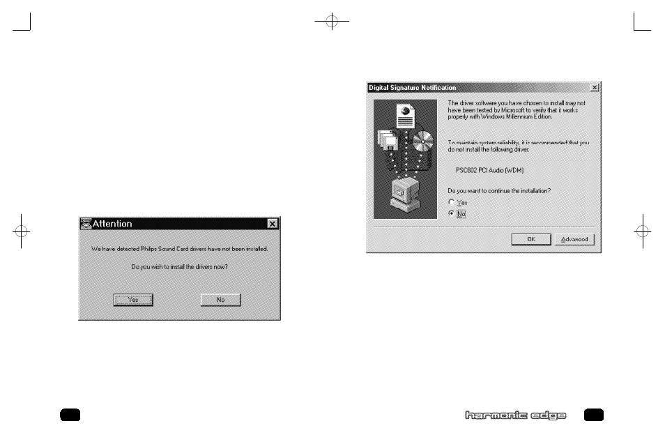 Driver installation | Philips HARMONIC EDGE PSC602 User Manual | Page 8 / 12