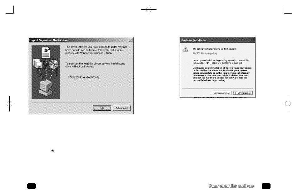 Driver installation | Philips HARMONIC EDGE PSC602 User Manual | Page 9 / 12