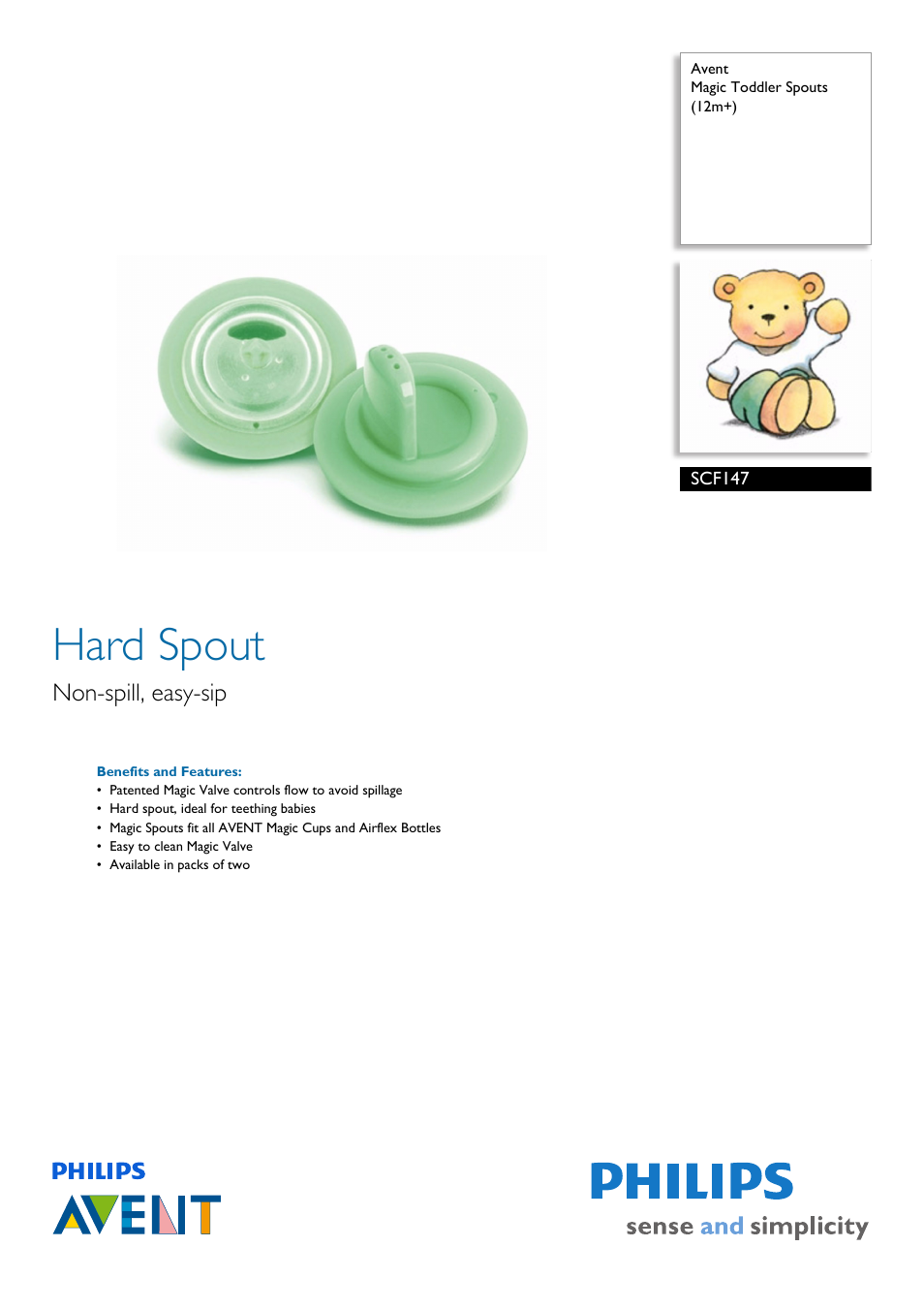 Philips SCF147 User Manual | 2 pages