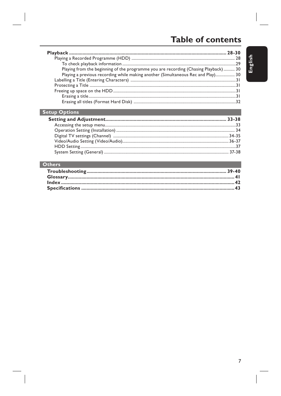 Philips DVR5100 User Manual | Page 7 / 43