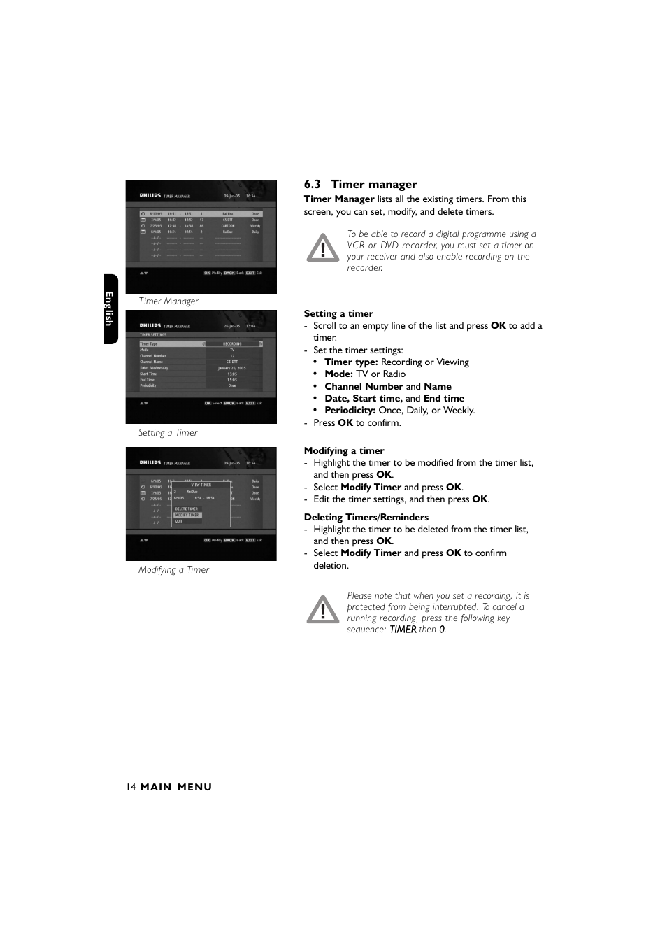 Philips DTR2610/28 User Manual | Page 15 / 23