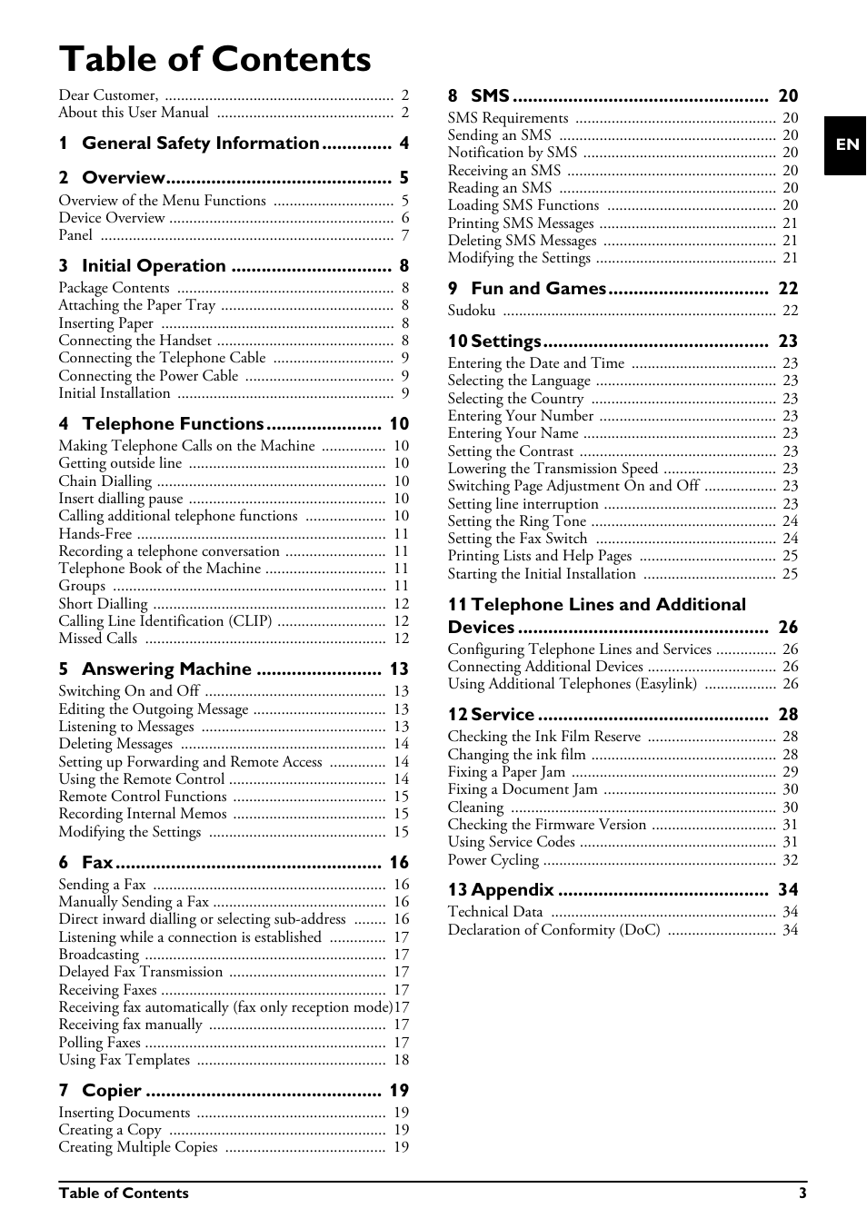 Philips MAGIC 5 ECO PPF 632 User Manual | Page 3 / 36