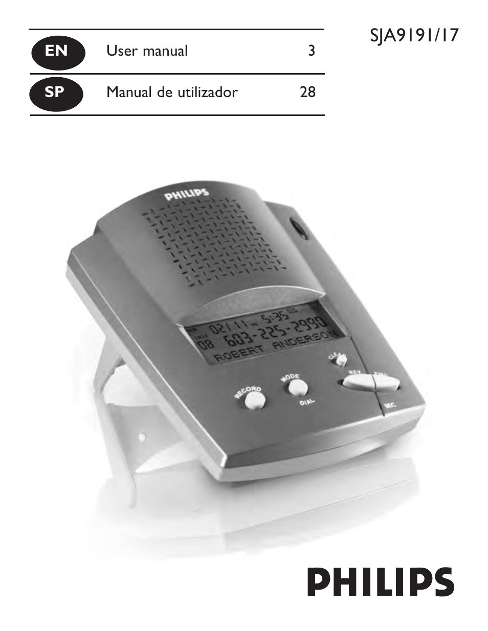 Philips SJA9191/17 User Manual | 65 pages