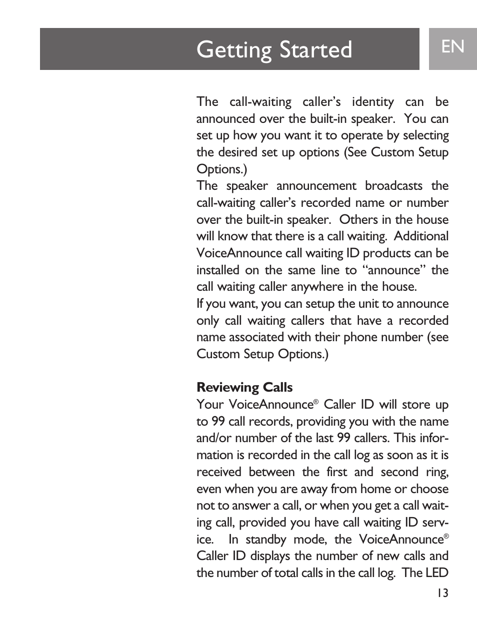 Getting started | Philips SJA9191/17 User Manual | Page 13 / 65