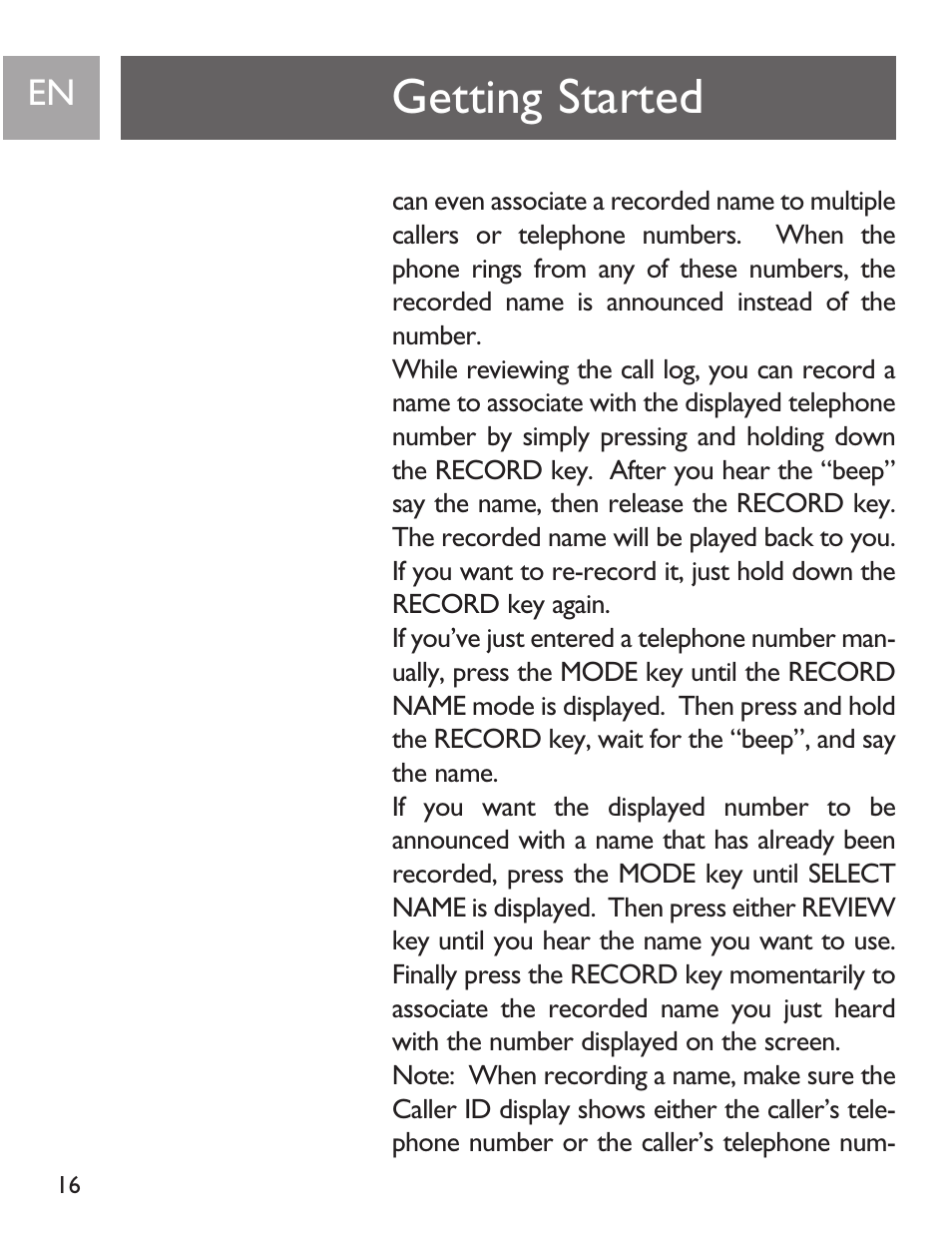 Getting started | Philips SJA9191/17 User Manual | Page 16 / 65
