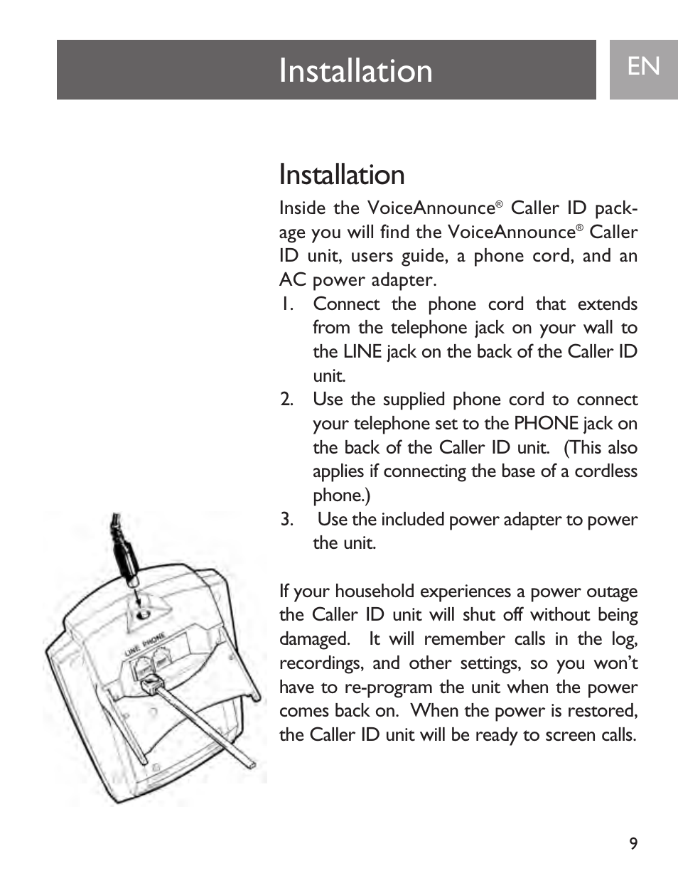 Installation | Philips SJA9191/17 User Manual | Page 9 / 65