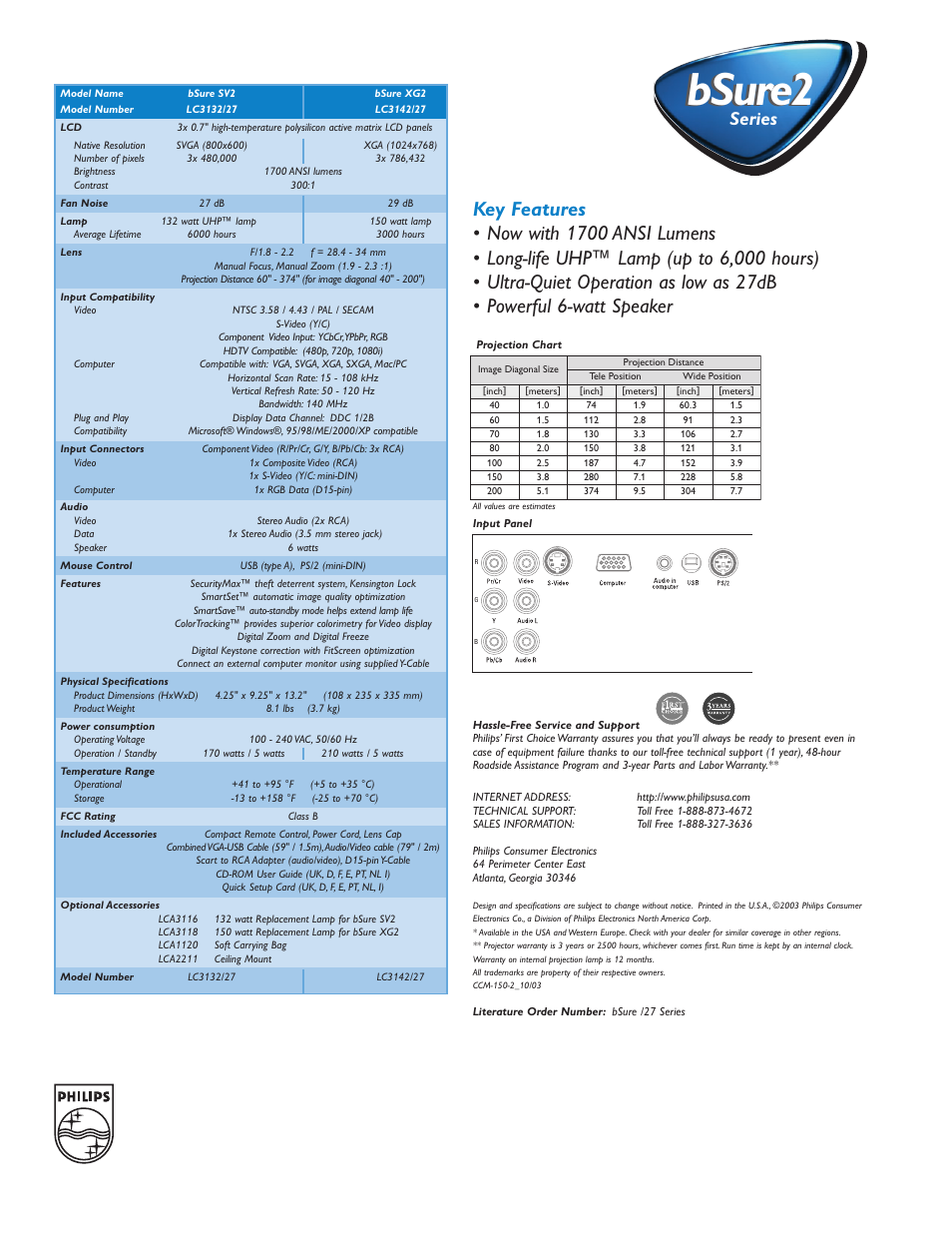 Bsure2, Series | Philips bSure 2 User Manual | Page 2 / 2