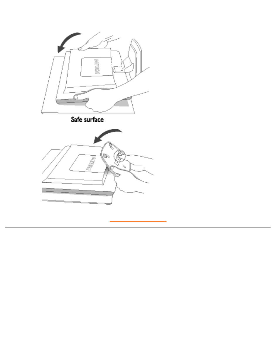 De voet inklappen | Philips 150B3 User Manual | Page 59 / 88