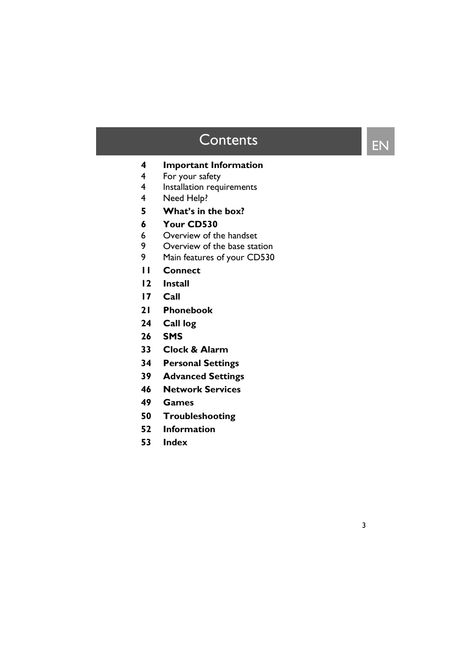 Philips VOX300 User Manual | Page 3 / 54